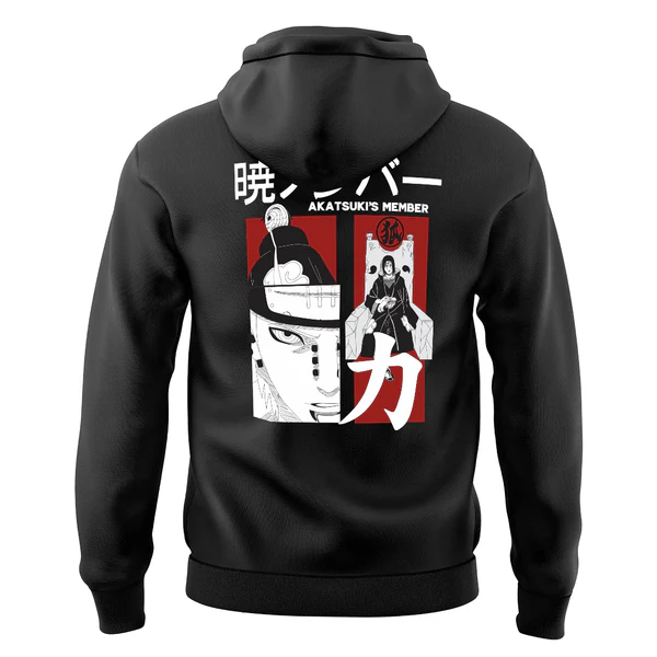 Akatsuki Trio Black Unisex Hoodie - Image 2