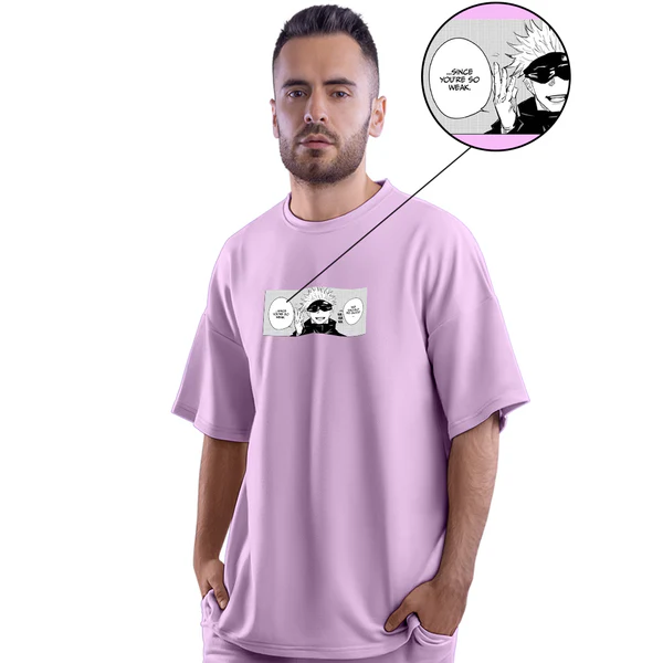 Gojo Sensei Lilac Unisex Oversized T-Shirt - Image 2